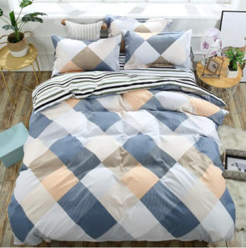 3D Yellow-Green Diamond 4051 Bed Pillowcases Quilt