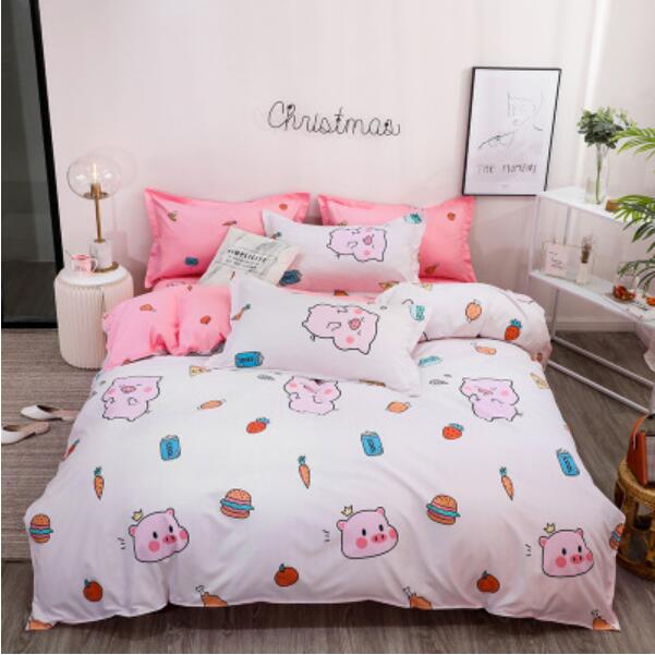 3D Cartoon Pig 4055 Bed Pillowcases Quilt