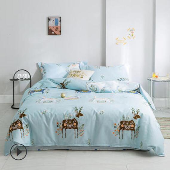 3D Light Blue Deer 14091 Bed Pillowcases Quilt