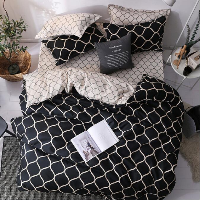 3D Black And White Rrhombus 5167 Bed Pillowcases Quilt