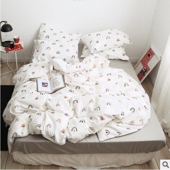 3D Small Rainbow Pattern 30134 Bed Pillowcases Quilt