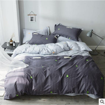 3D Dark Gray Vertical Stripes 40013 Bed Pillowcases Quilt