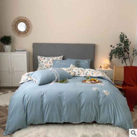 3D Blue 40194 Bed Pillowcases Quilt