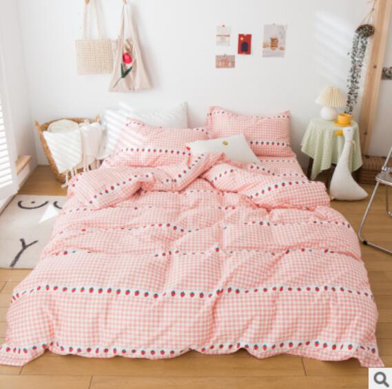 3D Pink Strawberry 40213 Bed Pillowcases Quilt