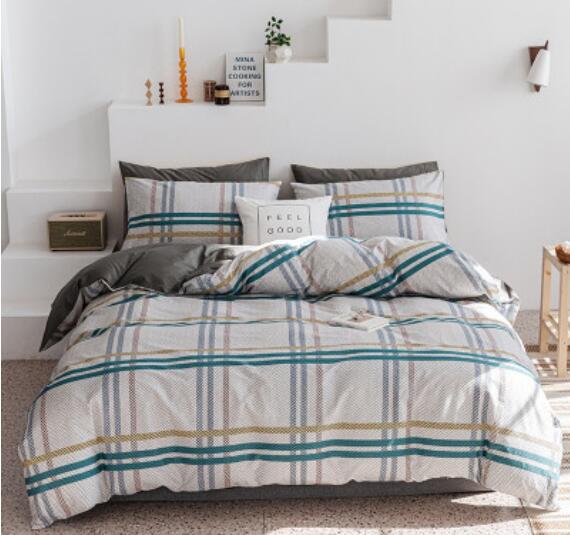 3D Green And Yellow Lines 14058 Bed Pillowcases Quilt