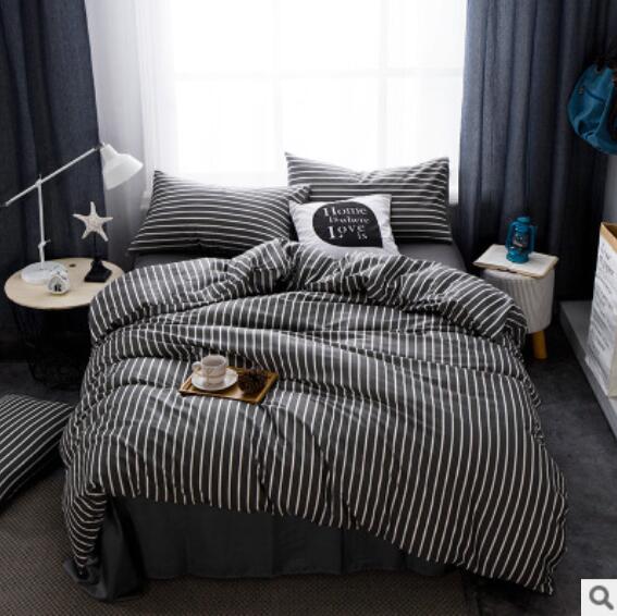 3D Black Vertical Stripes 14206 Bed Pillowcases Quilt