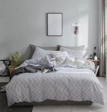 3D Light Gray Waves 15187 Bed Pillowcases Quilt