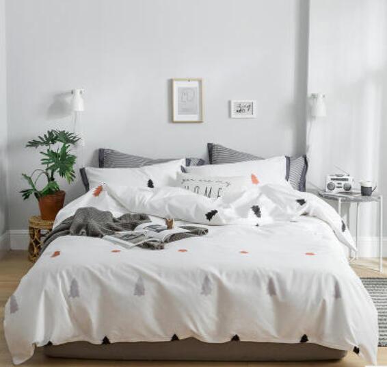 3D White 18110 Bed Pillowcases Quilt