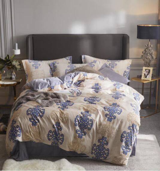 3D Blue Dark Flower 20004 Bed Pillowcases Quilt