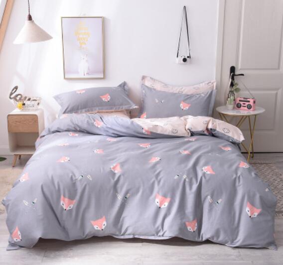 3D Fox Head 30181 Bed Pillowcases Quilt