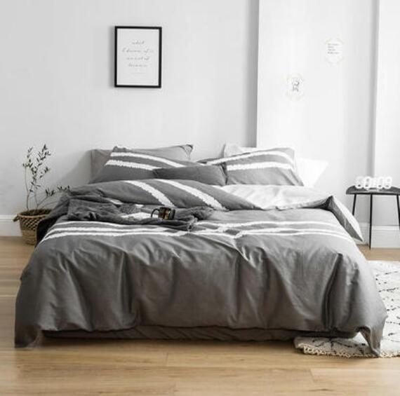 3D Gray 20255 Bed Pillowcases Quilt