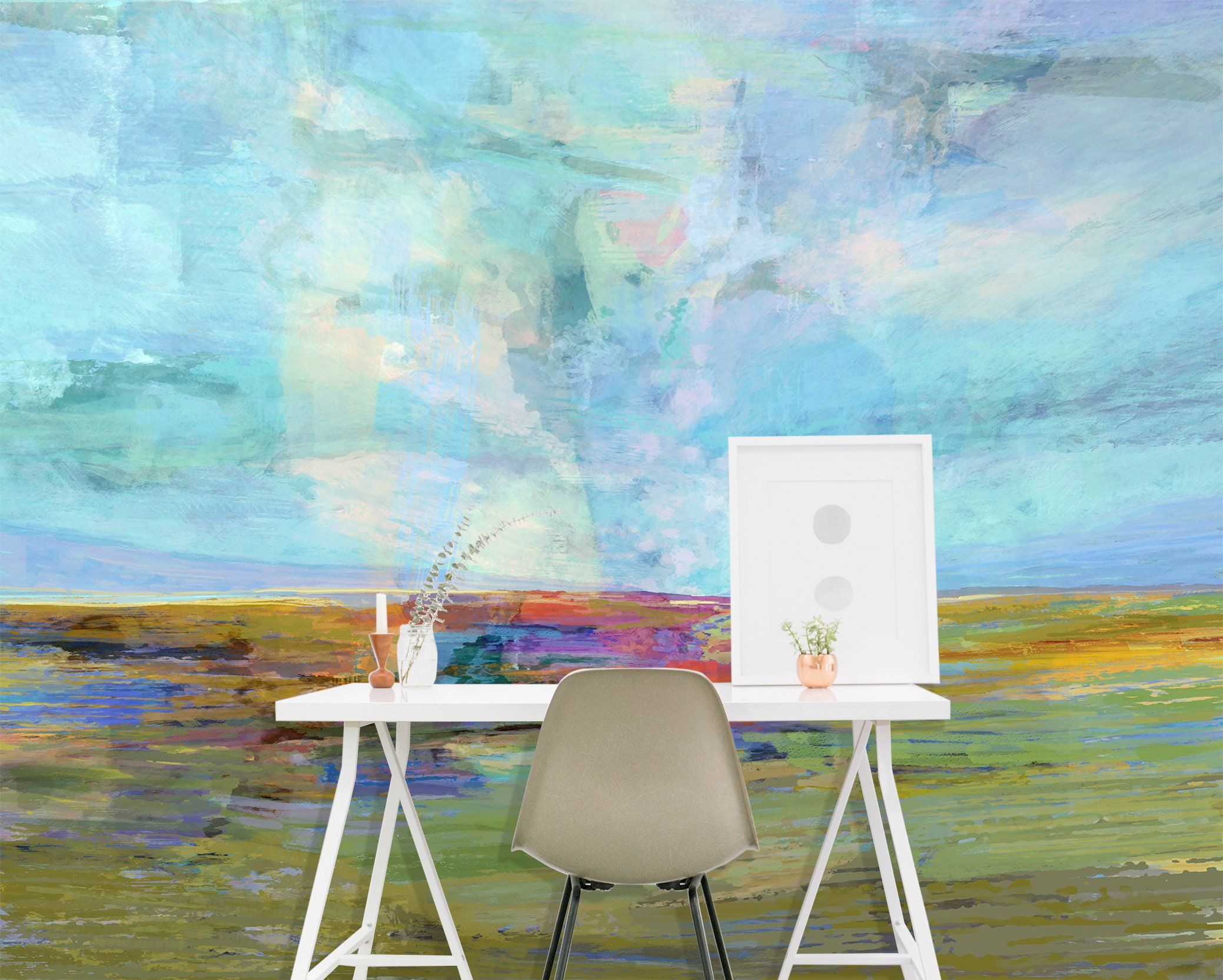 3D Blue Steppe 1418 Michael Tienhaara Wall Mural Wall Murals Wallpaper AJ Wallpaper 2 