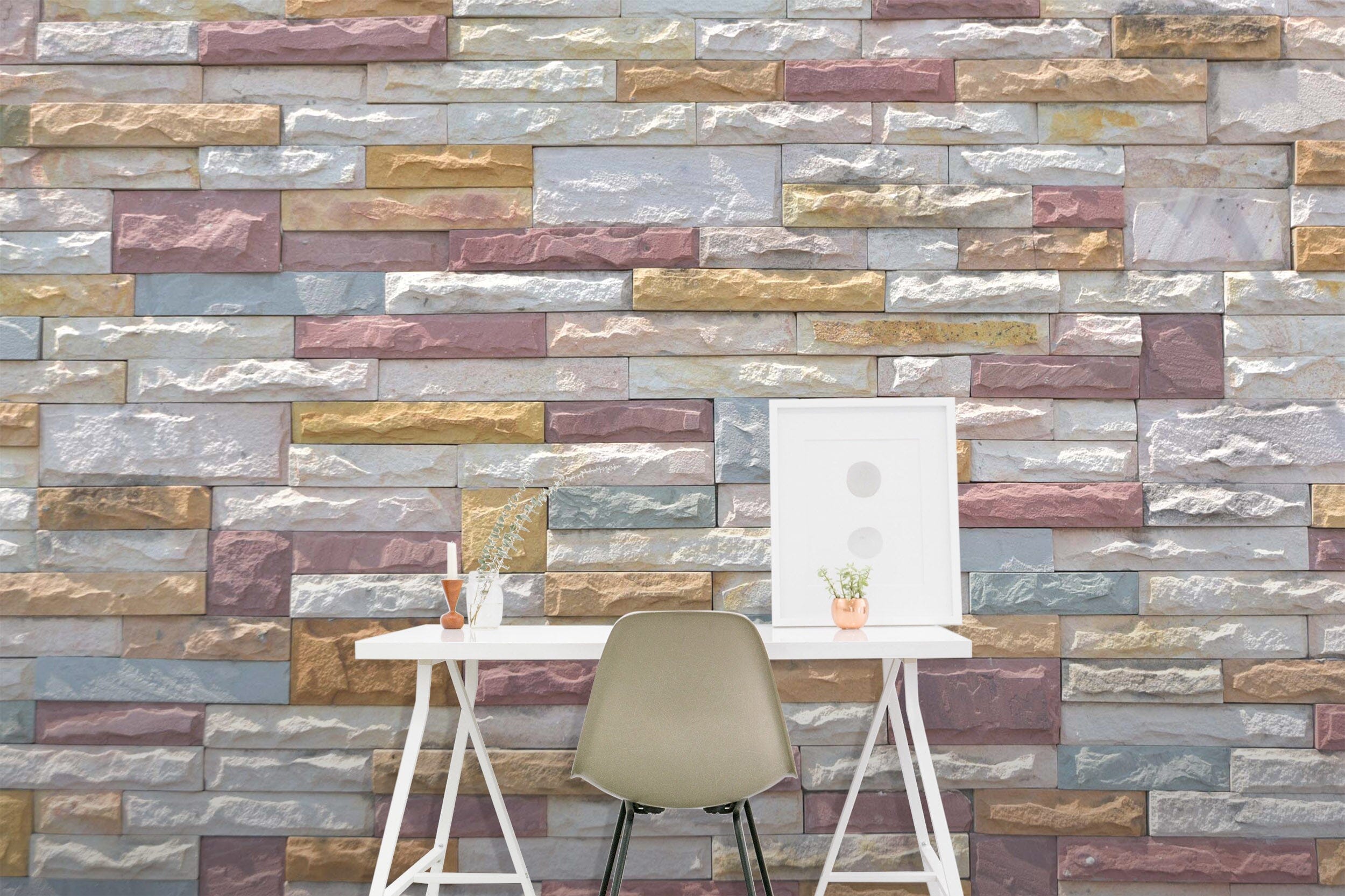 3D Concave Color Slate 84 Wall Murals Wallpaper AJ Wallpaper 2 