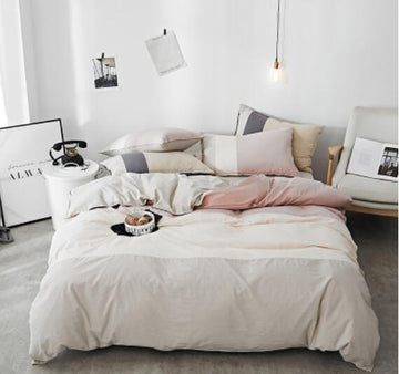 3D Creamy-White 15119 Bed Pillowcases Quilt