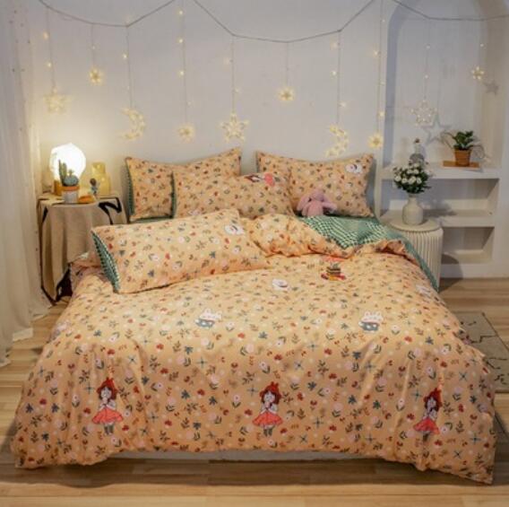 3D Floral Girl 40296 Bed Pillowcases Quilt