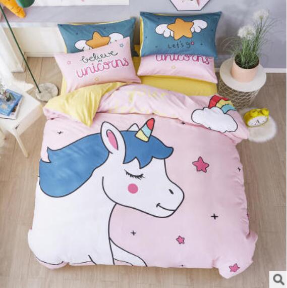 3D Cartoons Unicorn 50091 Bed Pillowcases Quilt