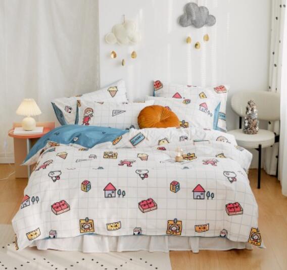 3D Cartoon House 20024 Bed Pillowcases Quilt
