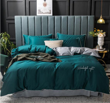 3D Olive Green 15210 Bed Pillowcases Quilt