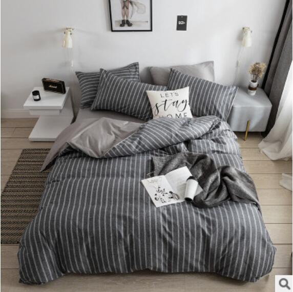 3D Black Vertical Stripes 15133 Bed Pillowcases Quilt