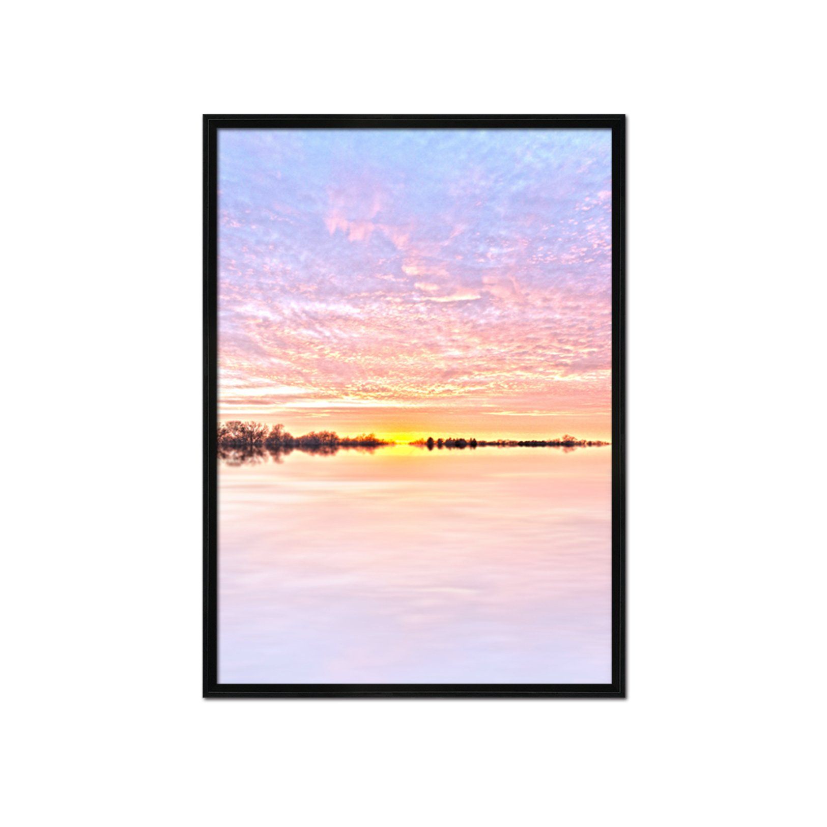 3D Beautiful Dusk 093 Fake Framed Print Painting Wallpaper AJ Creativity Home 