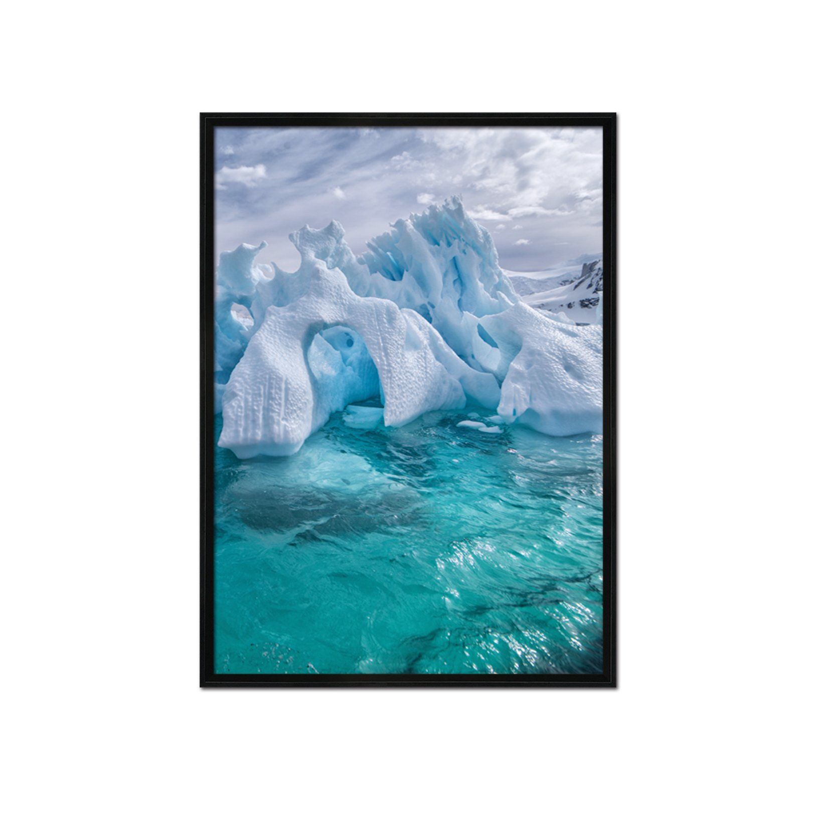 3D Melting Ice 036 Fake Framed Print Painting Wallpaper AJ Creativity Home 