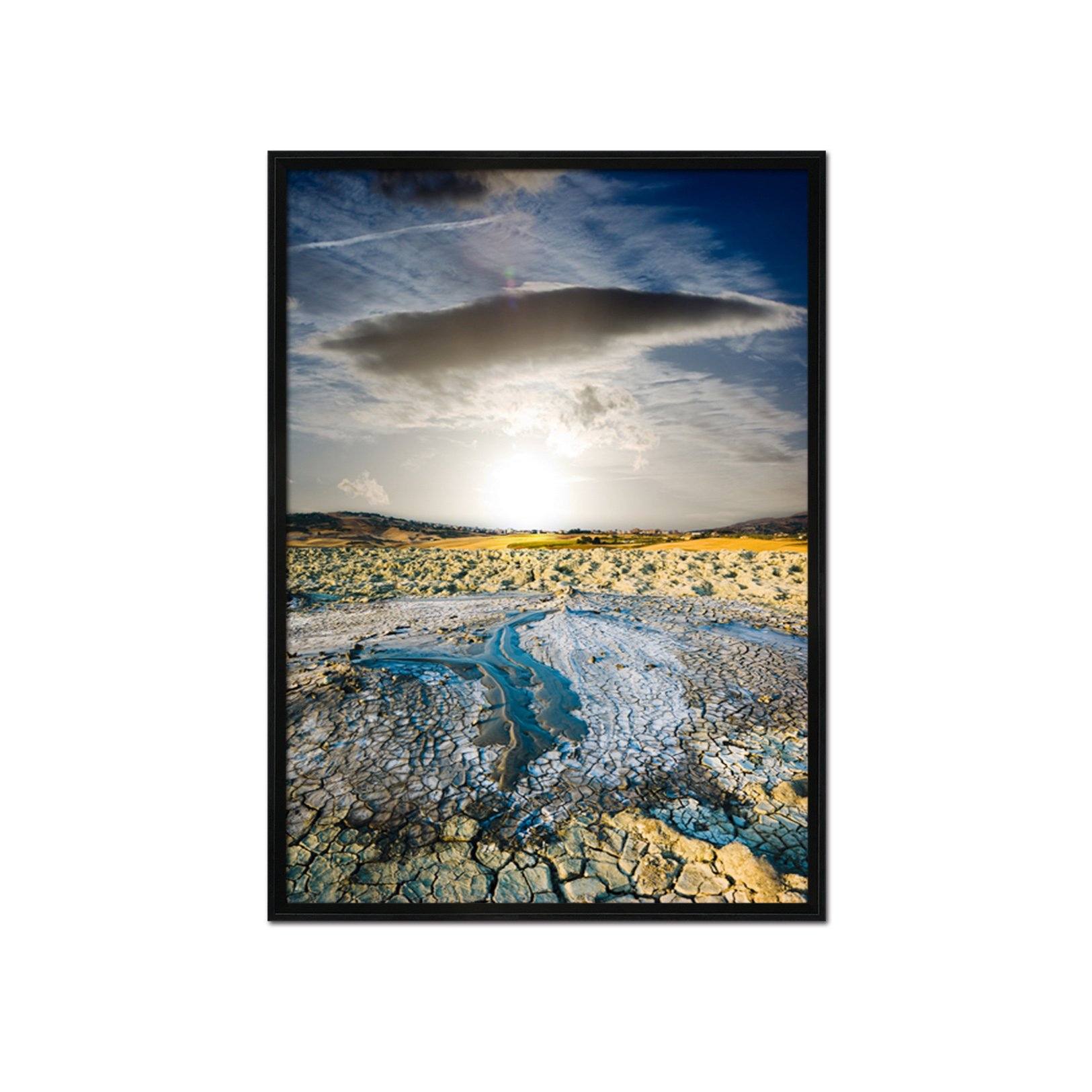 3D Sunny Land 017 Fake Framed Print Painting Wallpaper AJ Creativity Home 
