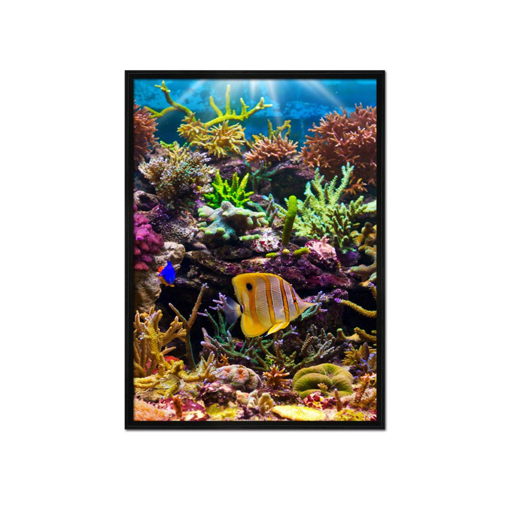 3D Submarine Coral 077 Fake Framed Print Painting Wallpaper AJ Creativity Home 