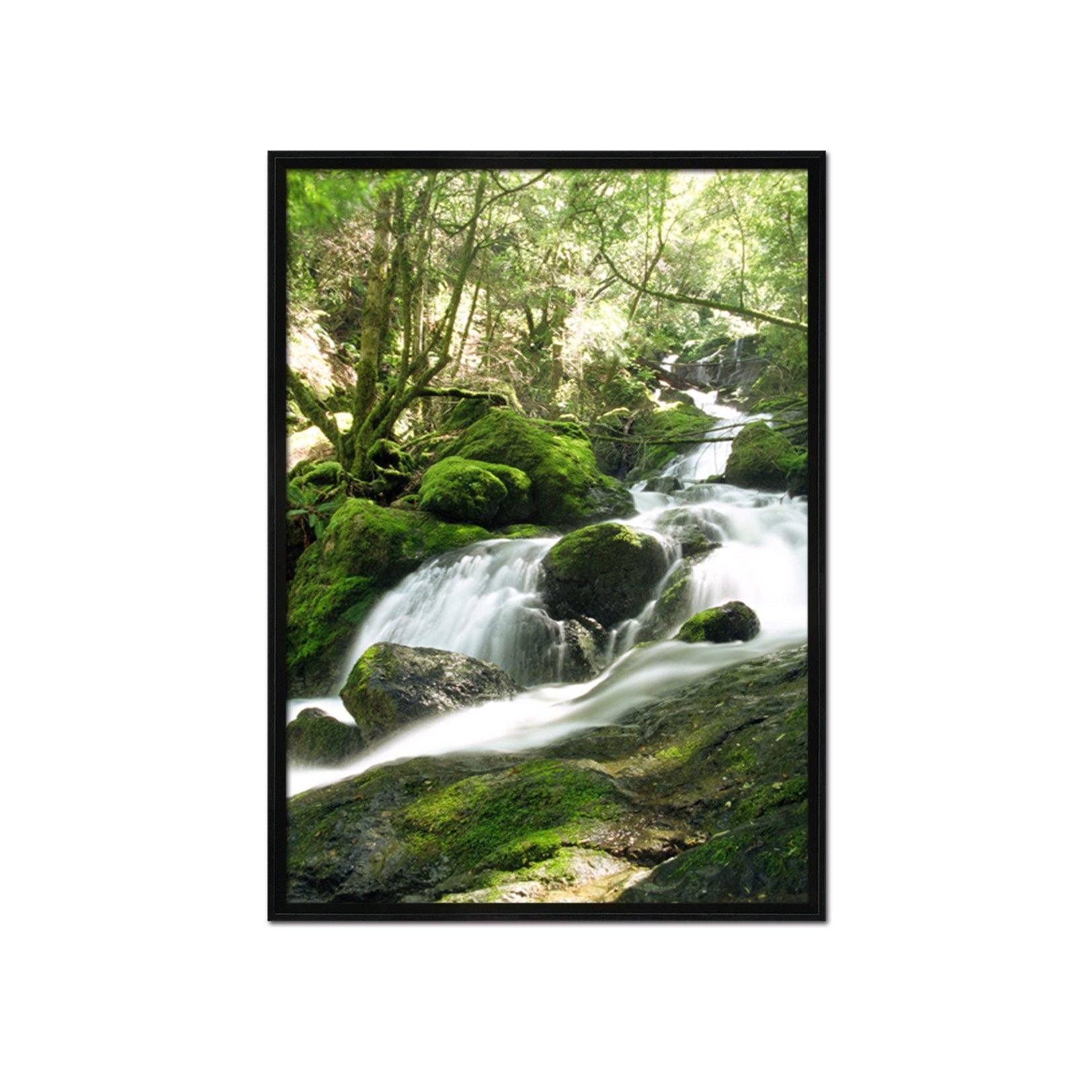 3D Moss River 062 Fake Framed Print Painting Wallpaper AJ Creativity Home 