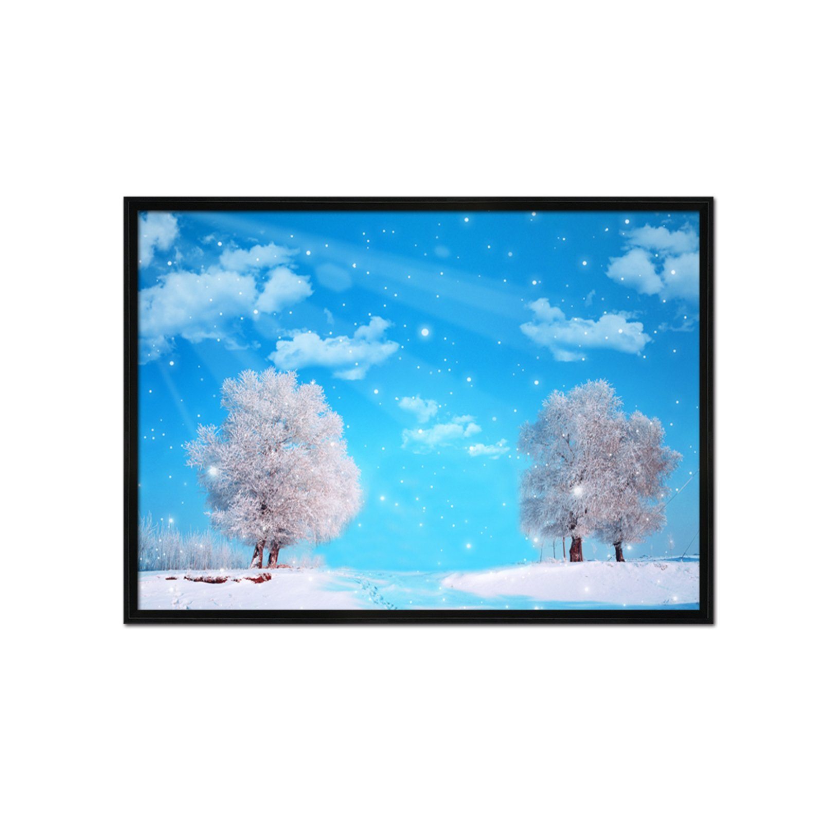 3D Snow And Ice 032 Fake Framed Print Painting Wallpaper AJ Creativity Home 