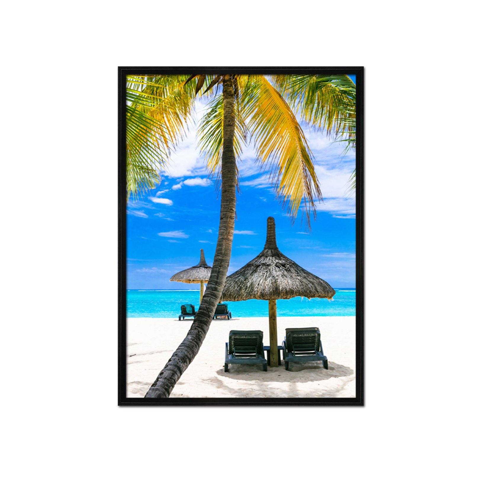 3D Beach Table 137 Fake Framed Print Painting Wallpaper AJ Creativity Home 