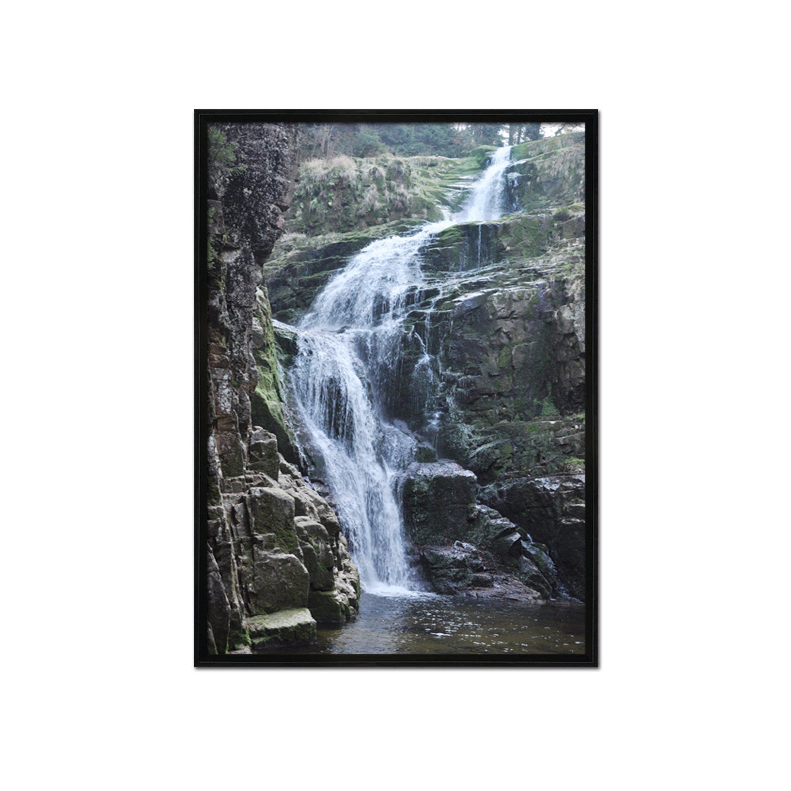 3D Lake Surface 101 Fake Framed Print Painting Wallpaper AJ Creativity Home 