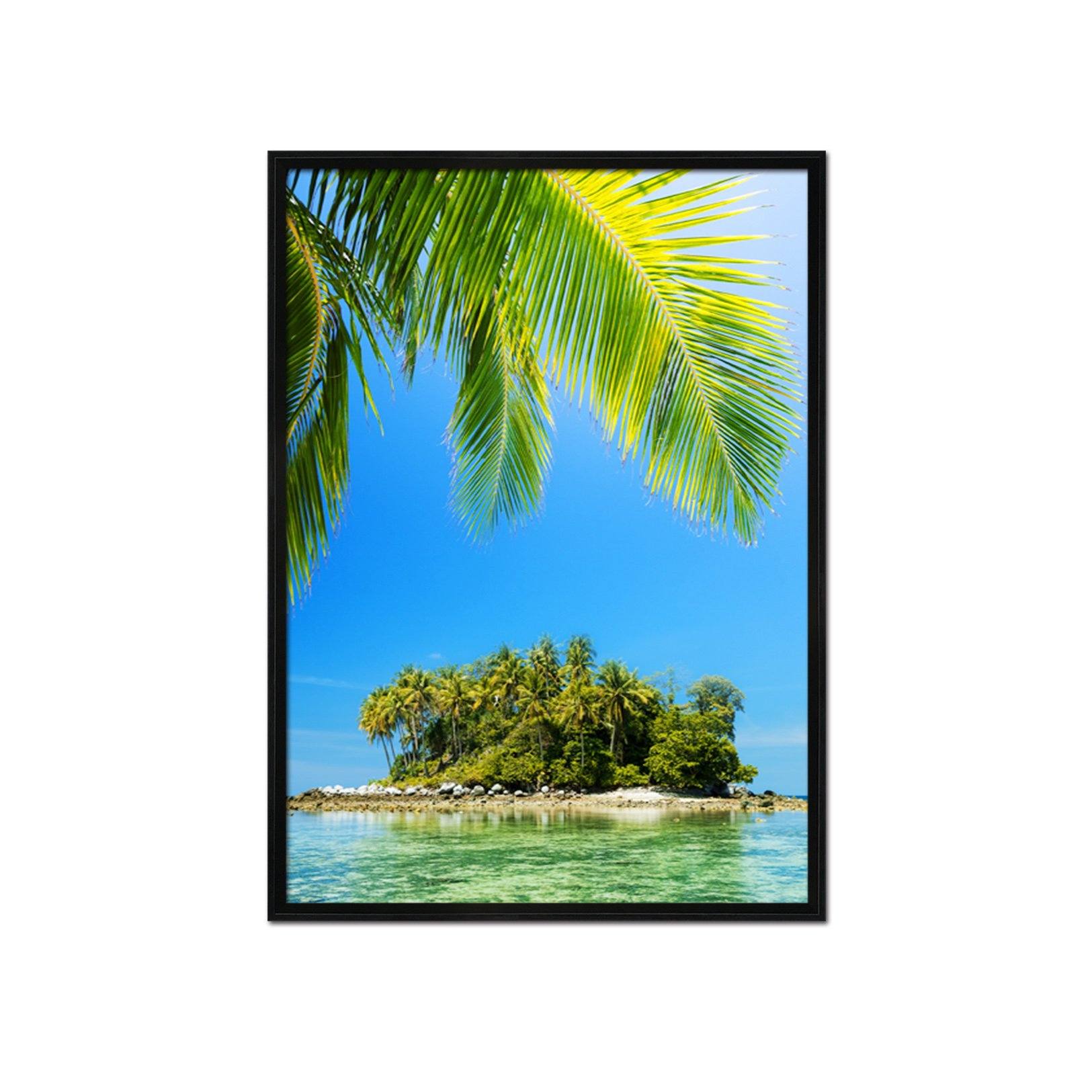 3D Small Island 143 Fake Framed Print Painting Wallpaper AJ Creativity Home 