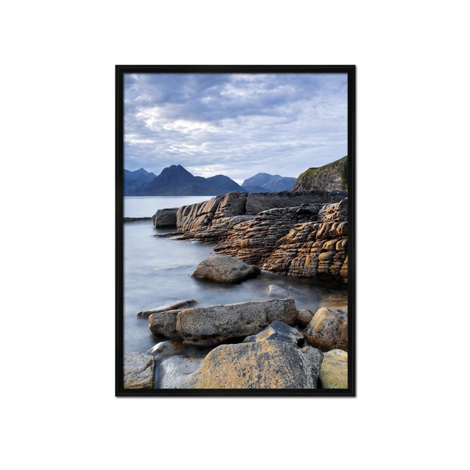3D Seaside Slope 083 Fake Framed Print Painting Wallpaper AJ Creativity Home 