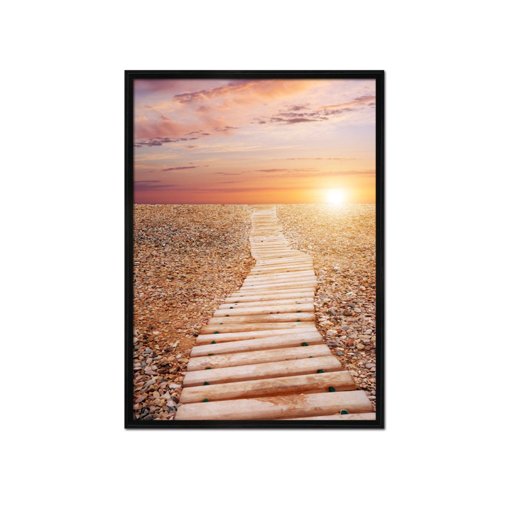 3D Sunshine Sande 044 Fake Framed Print Painting Wallpaper AJ Creativity Home 