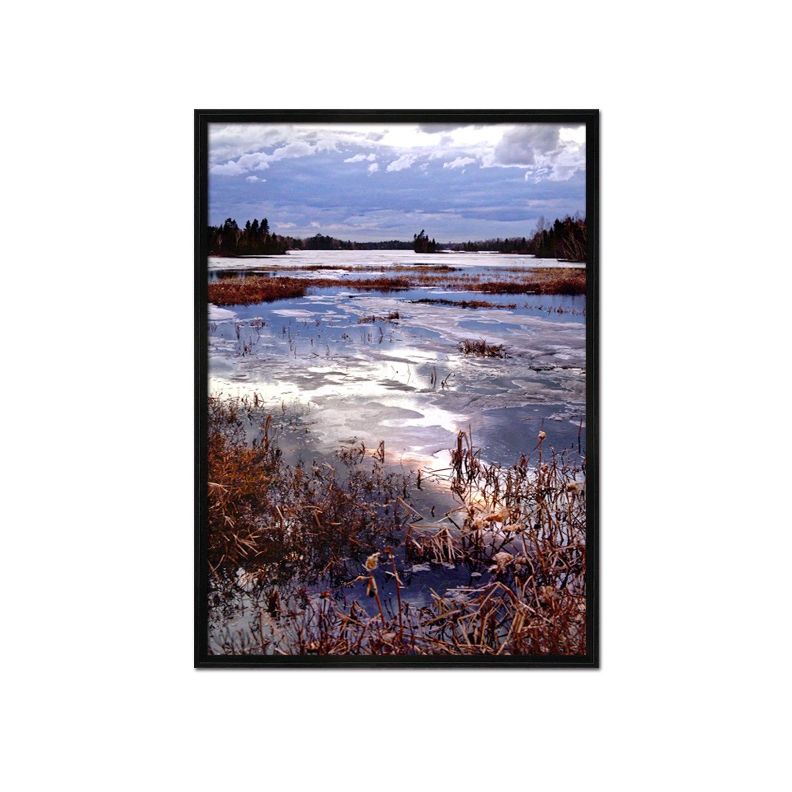 3D Sunny Lake 102 Fake Framed Print Painting Wallpaper AJ Creativity Home 