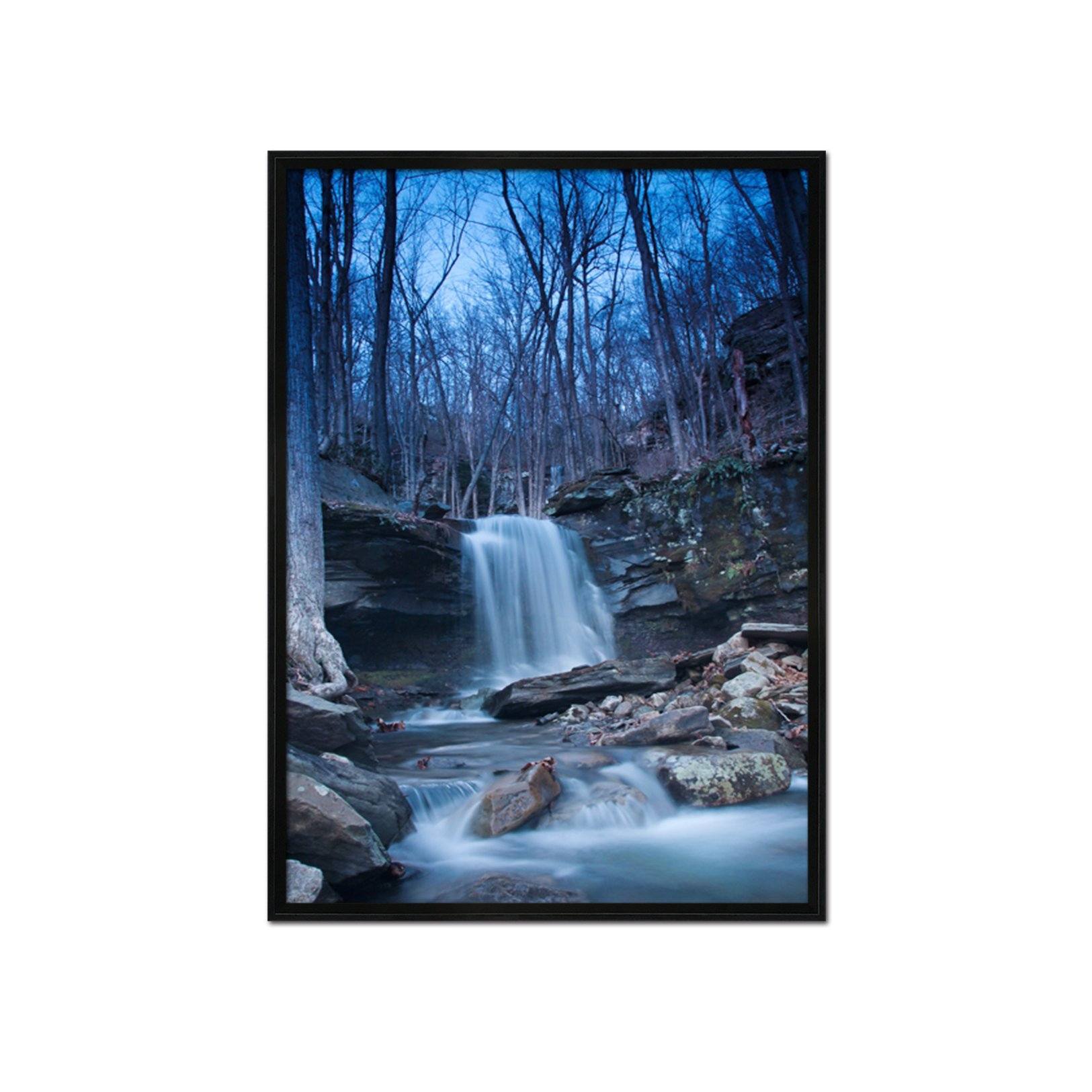 3D Night Woods 097 Fake Framed Print Painting Wallpaper AJ Creativity Home 