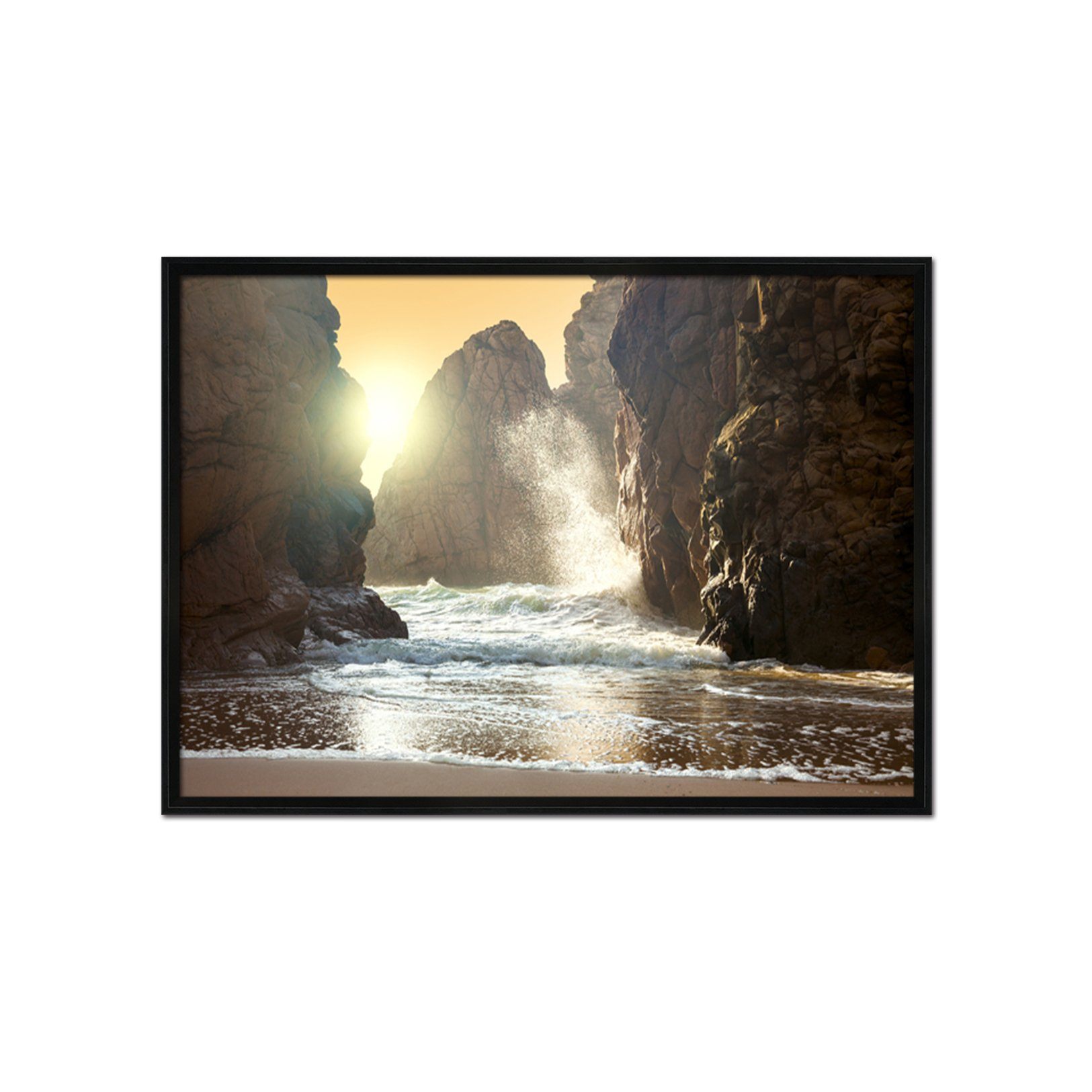 3D Mountain Surf 173 Fake Framed Print Painting Wallpaper AJ Creativity Home 
