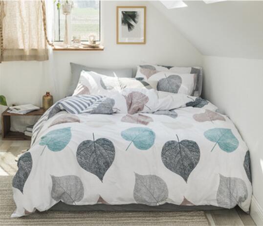 3D Big Leaves 20225 Bed Pillowcases Quilt