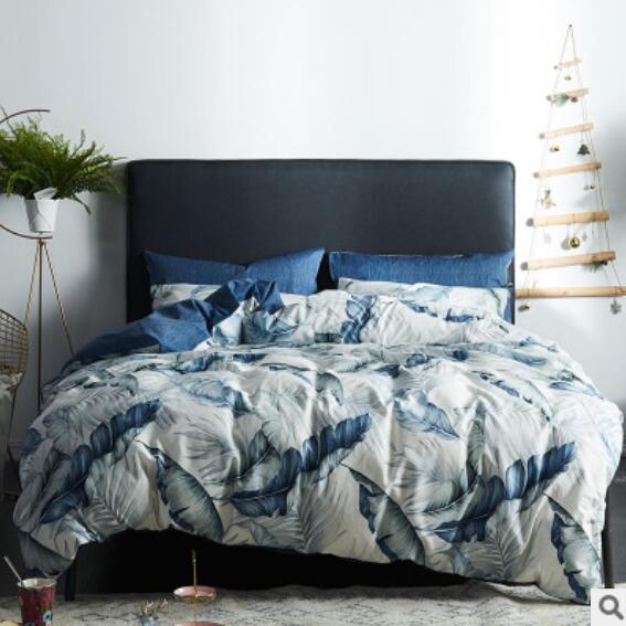 3D Banana Leaf 17171 Bed Pillowcases Quilt