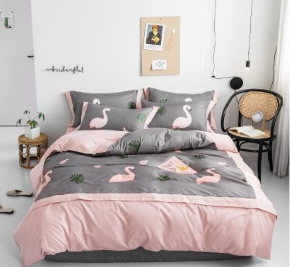 3D Flamingo 40152 Bed Pillowcases Quilt