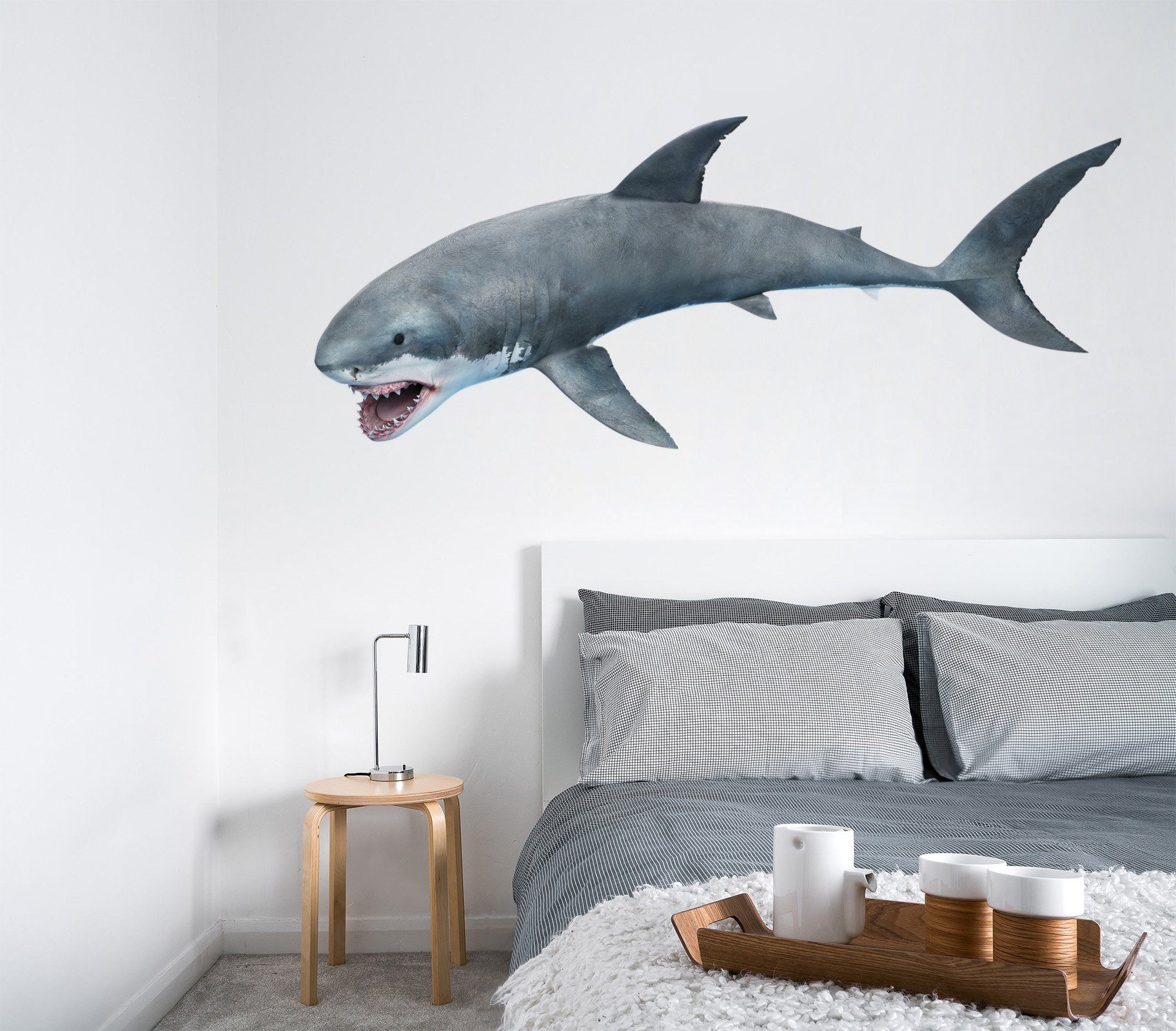 3D Whale Mouth 146 Animals Wall Stickers Wallpaper AJ Wallpaper 