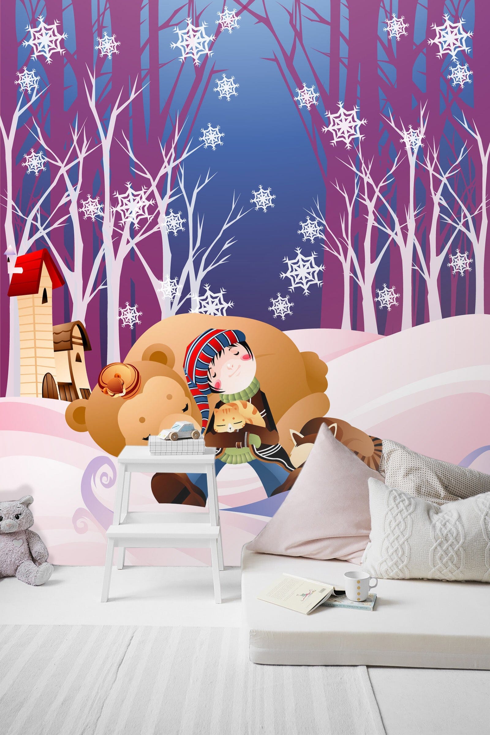 3D Snow Panda 1737 Wall Murals Wallpaper AJ Wallpaper 2 