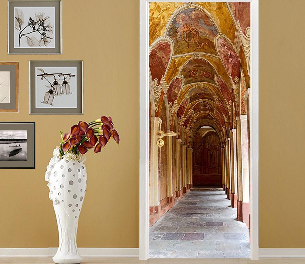 3D beautiful decoration Gallery door mural Wallpaper AJ Wallpaper 