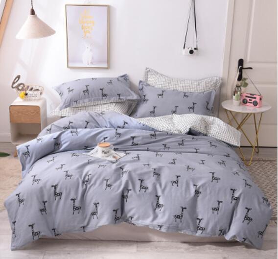 3D Grey Giraffe Pattern 30189 Bed Pillowcases Quilt