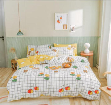 3D Flower Lattice 40069 Bed Pillowcases Quilt