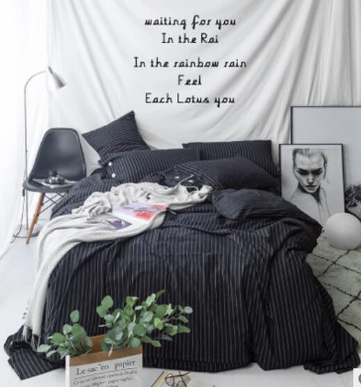 3D Black Vertical Stripes 40026 Bed Pillowcases Quilt