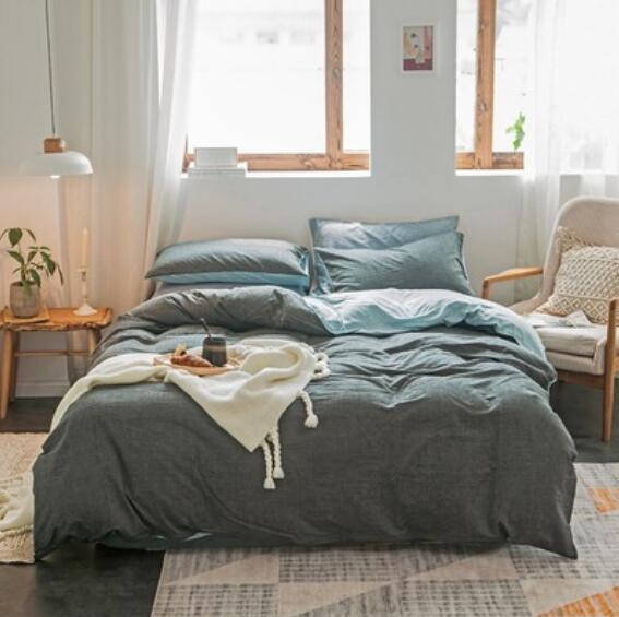 3D Dark Gray Blue 50130 Bed Pillowcases Quilt