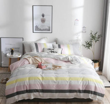 3D Light Color Stitching 17189 Bed Pillowcases Quilt