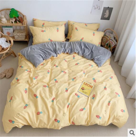 3D Yellow Carrot 18048 Bed Pillowcases Quilt