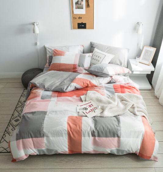 3D Powder Gray Square 14043 Bed Pillowcases Quilt